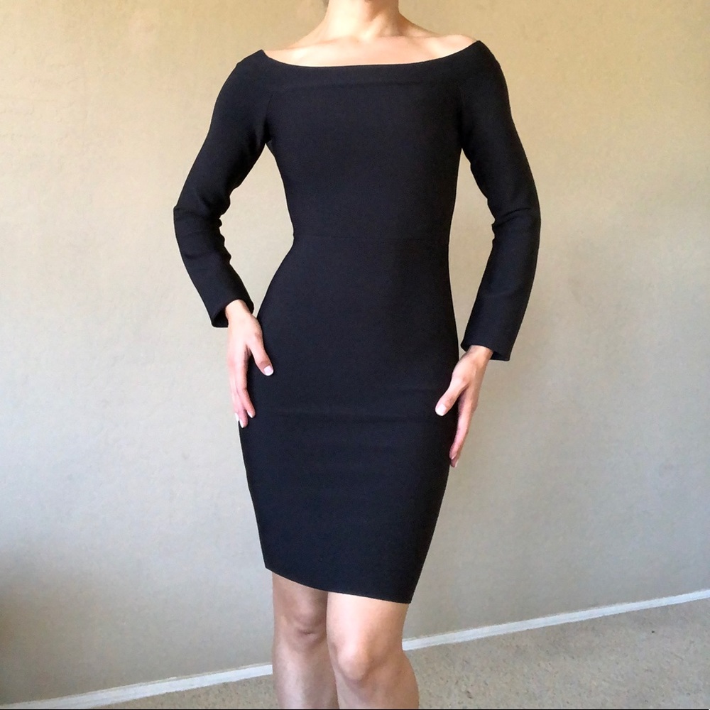 BCBG MaxAzria fitted black dress